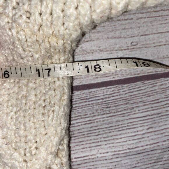 American eagle open knit scoopneck sweater off white sz S women - Picture 7 of 11